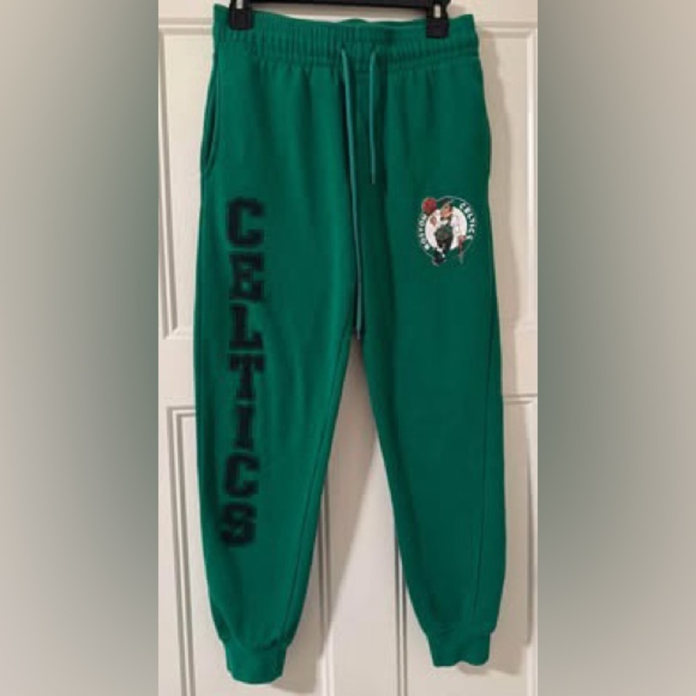 Boston‎ Celtics Green Sweatpants nba official jogger sweatpants sweats small